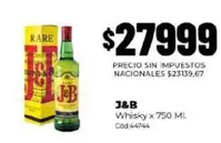 J&B - Whisky x 750 Ml. C
od:44744
