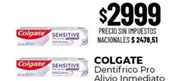 Colgate - Dentifrico Pro Alivio Inmediato