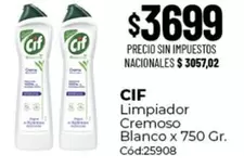 Cif - Limpiador Cremoso Blanco Cód:25908