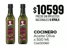 Cocinero - Aceite Oliva x 500 Ml. Cód:30060