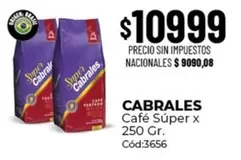 Cabrales - Café Súper x 250 Gr. Cód:3656
