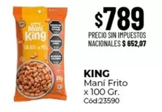 King - Maní Frito x 100 Gr. Cód:23590