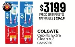 Colgate - Cepillo Extra Clean x 2 Cód:22156