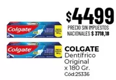 Colgate - Dentfrico Original x 180 Gr. C25336