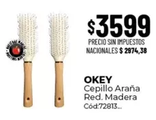 Okey - Cepillo Araña Red. Madera Cód:72813