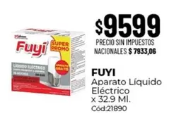 Fuyi - Aparato Líquido Eléctrico x 32.9 Ml. Cód:21890