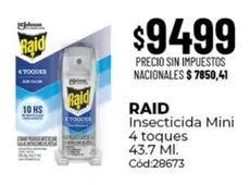 Raid - Insecticida Mini 4 toques Cód:28673