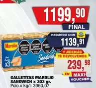 Marolio - GALLETITAS SANDWICH