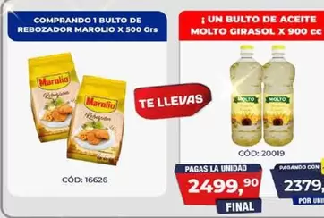 Marolio - REBOZADOR MAROLIO X 500 GRS CÓD: 16626