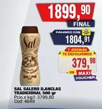 SAL SALERO D.ANCLAS TRADICIONAL 500 gr