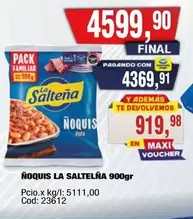 La Salteña - Ñoquis 900gr
