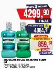 Listerine - ENJUAGUE BUCAL x 250 ml