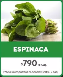 X$ - ESPINACA