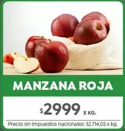X$ - MANZANA ROJA