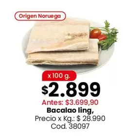 Origen - Bacalao ling