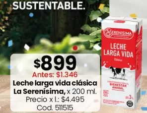 La Serenísima - Leche larga vida clásica