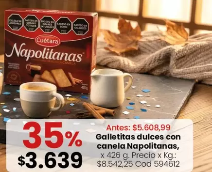 X$ - Galletitas dulces con canela Napolitanas