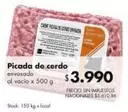 X$ - Picada de cerdo