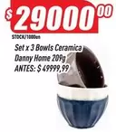 X$ - Set x 3 Bowls Ceramica