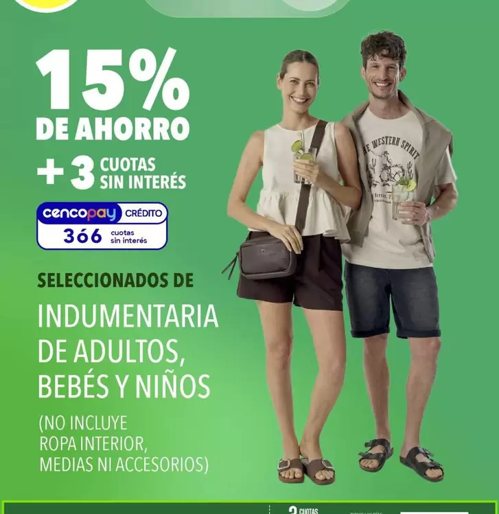INDUMENTARIA DE ADULTOS, BEBÉS Y NIÑOS