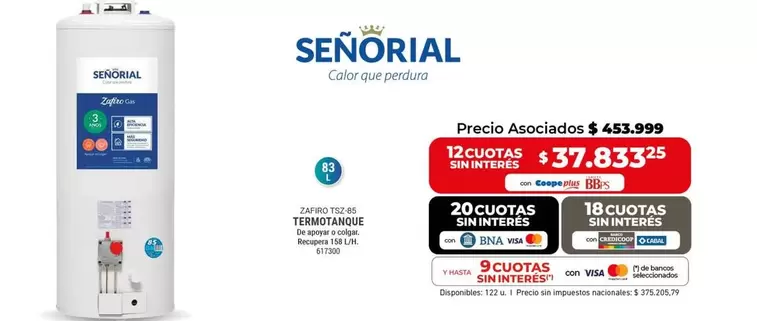 Señorial - Termotanque