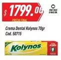 Kolynos - Crema Dental 70gr Cod. 50715