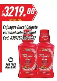 Colgate - Enjuague Bucal variedad selecc Cod. 6309/5037/61987