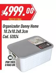 Mas - Organizador Danny Home 10.2x10.2x8.3cm Cod. 52024