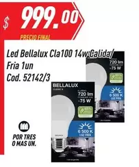 Mas - Led Bellalux Cla100 14w Calidad Fria 1un Cod. 52142/3
