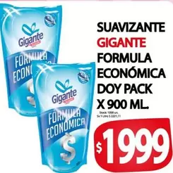 Gigante - SUAVIZANTE FORMULA ECONOMICA DOY PACK