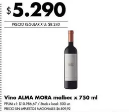 Alma Mora - Vino malbec