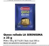 X$ - Queso rallado