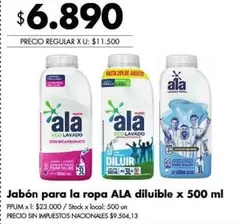 Ala - Jabón para la ropa diluible