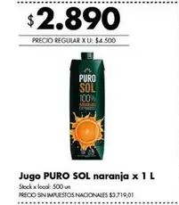Sol - Jugo de naranja