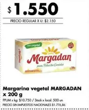 Margadan - Margarina vegetal