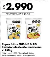 X$ - Papas fritas
