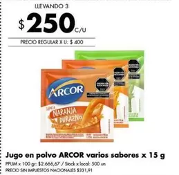 Arcor - Jugo en polvo