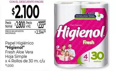 Higienol - Papel Higiénico