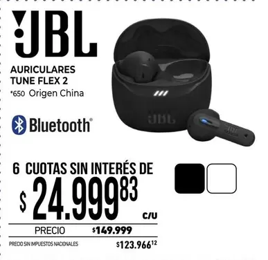 JBL - AURICULARES TUNE FLEX 2