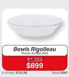 Rigolleau - Bowls
