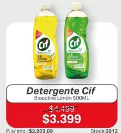 Cif - Detergente Bioactive Limón