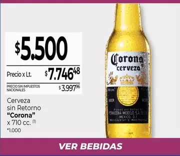 Corona - Cerveza sin retorno