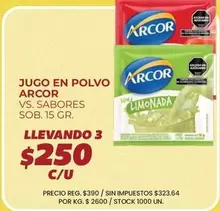 Arcor - JUGO EN POLVO