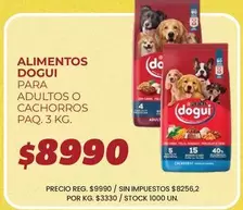 dogui - Alimentos para adultos o cachorros