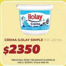 Ilolay - CREMA SIMPLE POT