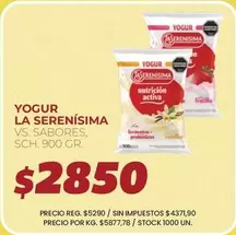 La Serenísima - YOGUR