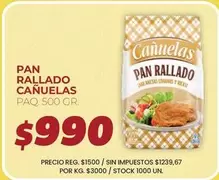 cañuelas - PAN RALLADO