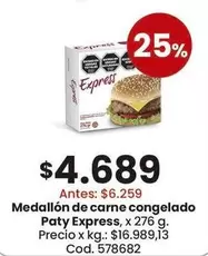 Express - Medallón de carne congelado