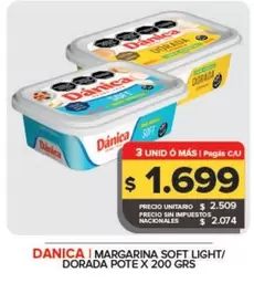 Dánica - Margarina Soft Light/Dorada Pote