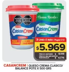 Casancrem - Queso Crema Classico/Balance